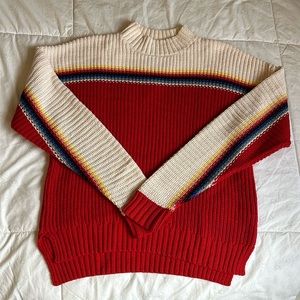 Knit turtleneck sweater
